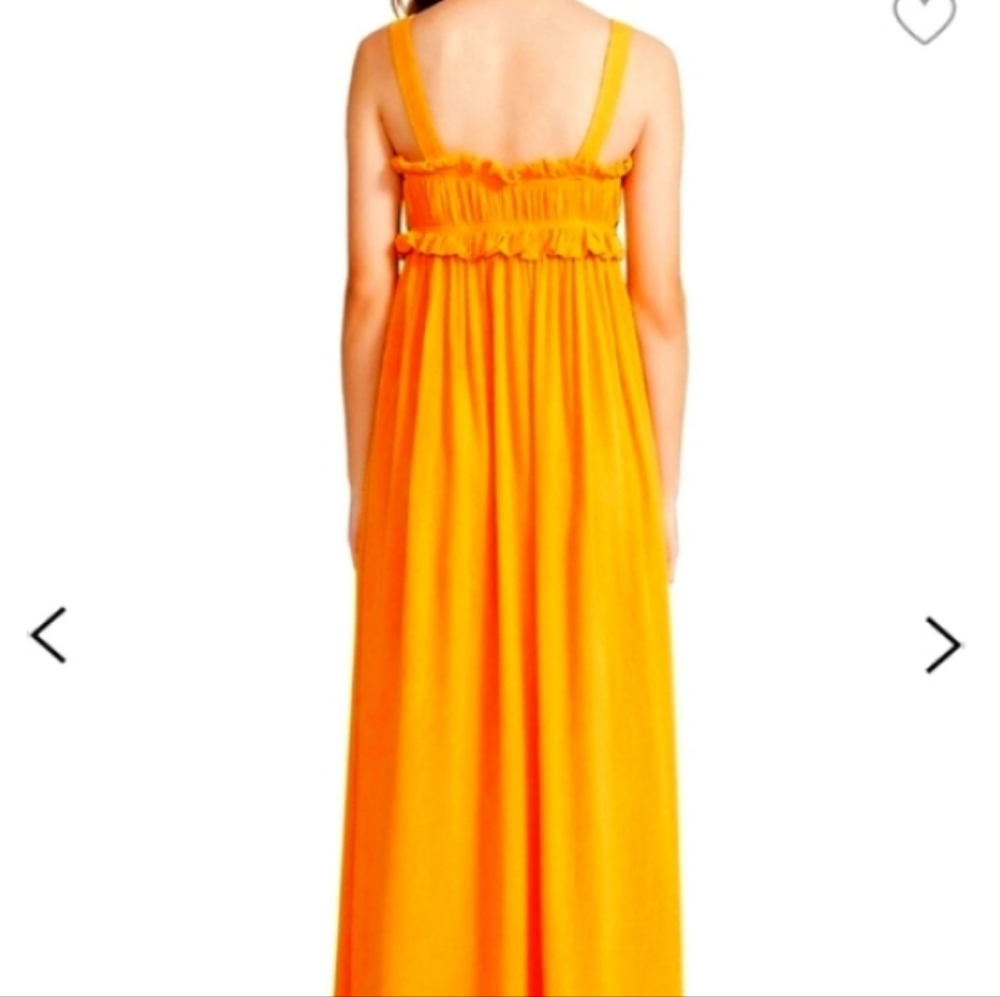 Vacation Style Maxi Sunflower 🌻 Ruched Top Dress Size XS by BB Dakota - Picture 2 of 2